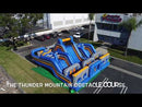 Thunder Mountain Inflatable Obstacle Course - 3 Piece, Commercial-Grade, Wholesale Supplier, 123 ft
