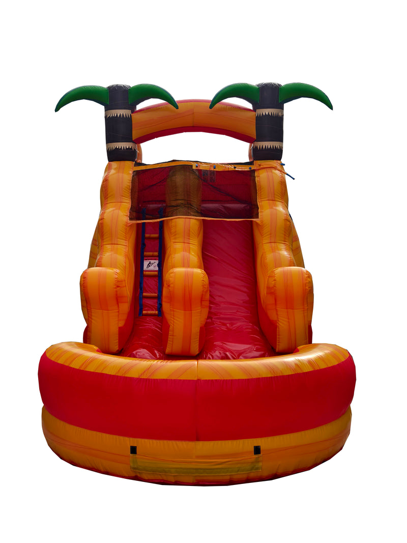 13ft Flame Tropical waterslide