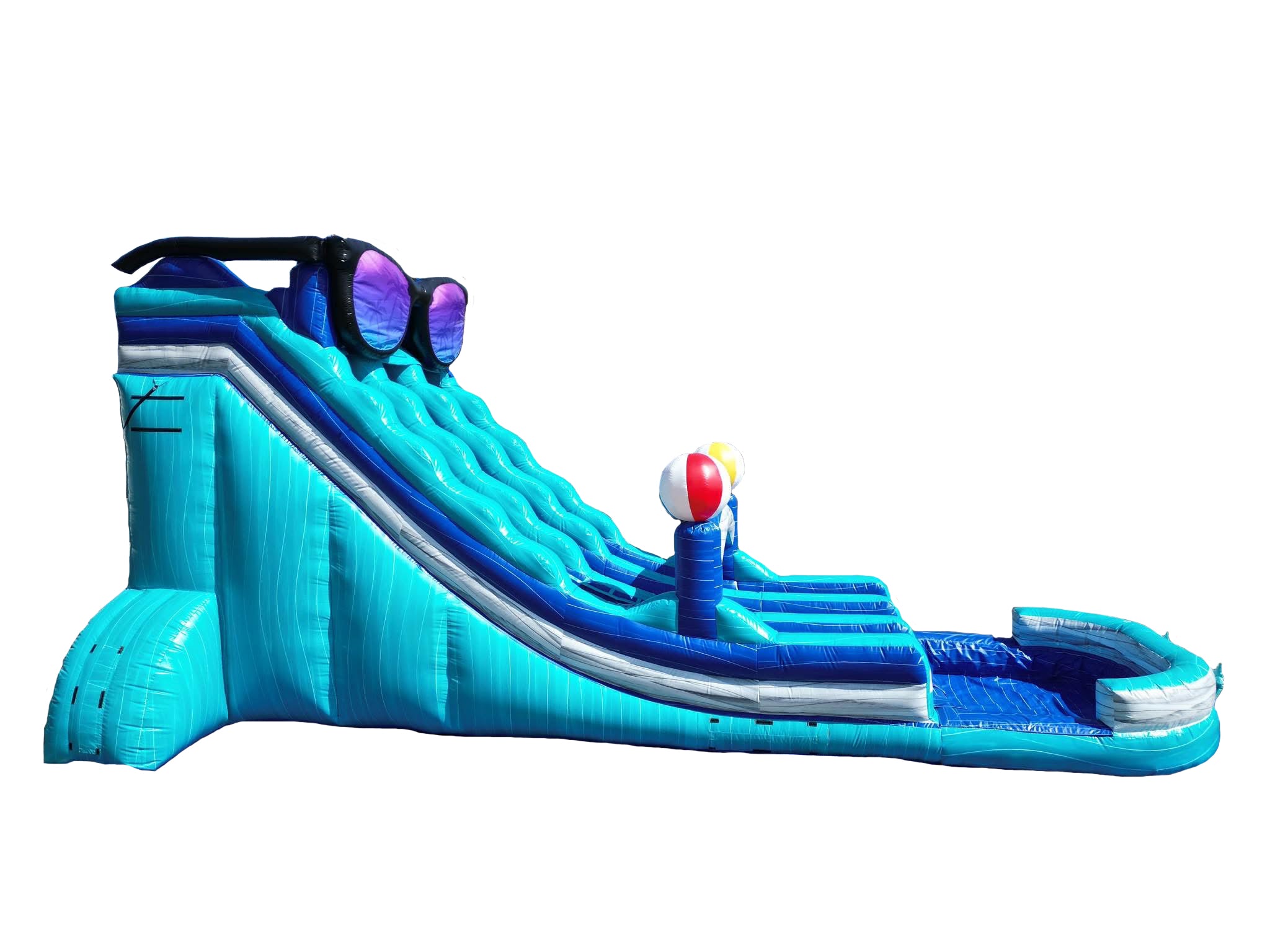 22ft Summer Shades Dual Lane Water Slide