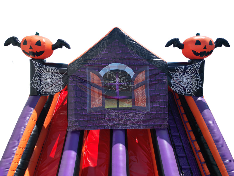 Triple Lane Halloween Slide