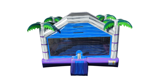 Blue Tropical Bounce House - 15x20 FT