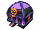 High angle view of the Haunted Castle Bongo Bounce House domed roof and purple marbled arches