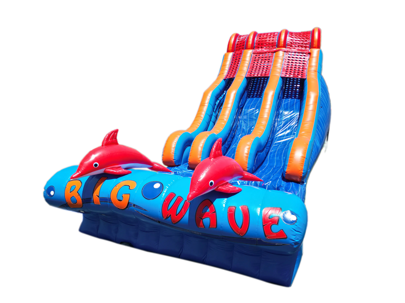 20ft big wave dual lane waterslide