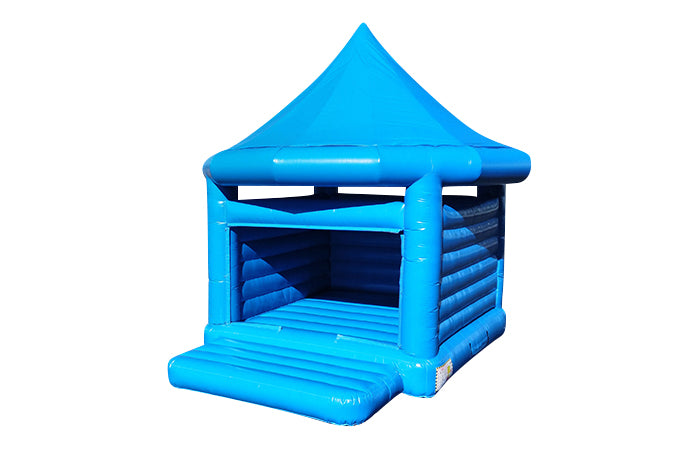 blue wedding bounce house