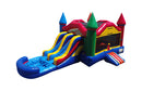 29ft dual lane colorful castle combo