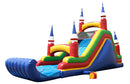 Colorful Backload Inflatable Slide - 18 FT