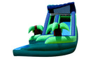 Tropical Curvy Inflatable Water Slide - 16 FT