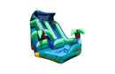 Tropical Curvy Inflatable Water Slide - 16 FT