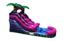 Pink Tropical Inflatable Water Slide - 13 FT