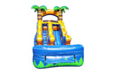 Tropical Inflatable Water Slide - 12 ft