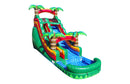 Green Breeze Inflatable Water Slide - 15 FT