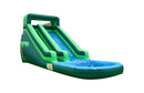 Light Green Tropical Inflatable Water Slide - 14 FT