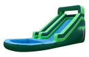 Light Green Tropical Inflatable Water Slide - 14 FT