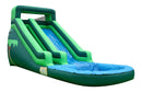 Light Green Tropical Inflatable Water Slide - 14 FT