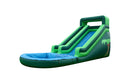 Light Green Tropical Inflatable Water Slide - 14 FT