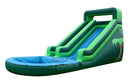 Light Green Tropical Inflatable Water Slide - 14 FT
