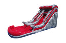 Red Wave Inflatable Water Slide - 18 FT