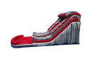 Red Wave Inflatable Water Slide - 18 FT