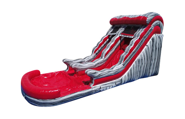 18ft red wave water slide