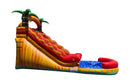 Multi Color Tropical Inflatable Water Slide - 15 FT