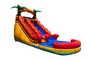 Multi Color Tropical Inflatable Water Slide - 15 FT