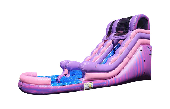 Sparkle Pink Inflatable Water Slide - 18 FT