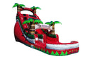 Red Fireball Inflatable Water Slide - 18 FT