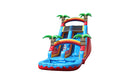Fire Red Paradise Inflatable Water Slide - 18 FT