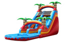 Fire Red Paradise Inflatable Water Slide - 18 FT