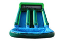 Blue and Green Inflatable Water Slide - 14 FT