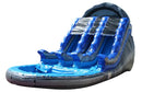 Dual Blue Tsunami Inflatable Water Slide - 17 FT