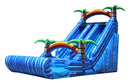 18ft tropical dual lane water slide