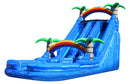 18ft tropical dual lane water slide