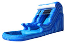 Blue Crush Inflatable Water Slide - 14 FT