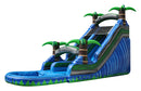 Deep Blue Paradise Inflatable Water Slide - 18 FT