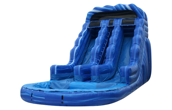 17ft ultra blue dual water slide