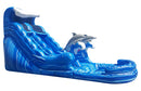 Dolphin Splash Inflatable Water Slide - 18 FT