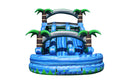 Dual Tropical Paradise Inflatable Water Slide - 15 FT