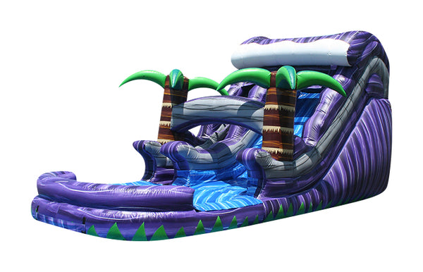 14ft purple splash water slide