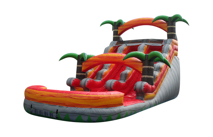 Dual Tropical Rush Inflatable Water Slide - 15 FT