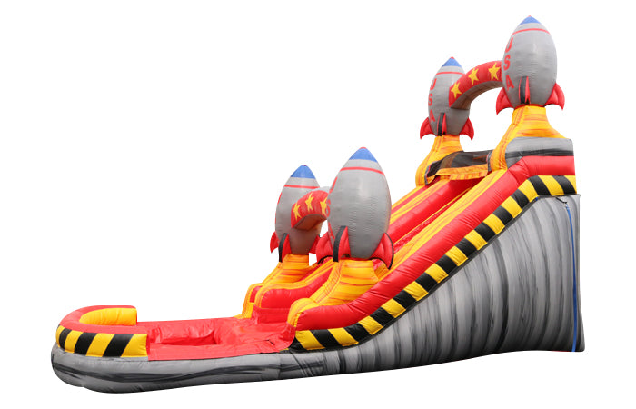 Rocket Ship Inflatable Water Slide - 15 FT