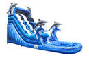 Dolphins Wave Inflatable Slide - 16 FT