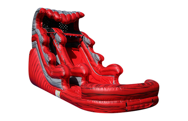 15ft red hot water slide
