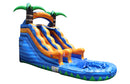 Tropical Oasis Inflatable Water Slide - 13 FT