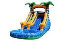 Tropical Oasis Inflatable Water Slide - 13 FT