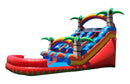 Red Dual Tropical Inflatable Water Slide - 15 FT