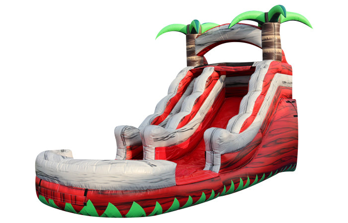 Ruby Red Inflatable Water Slide - Commercial-Grade, Wholesale Supplier