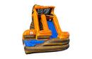 Orange Crush Curved Inflatable Water Slide - 16 FT