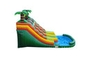 Dual Lane Tropical Lime Inflatable Water Slide - 18 FT