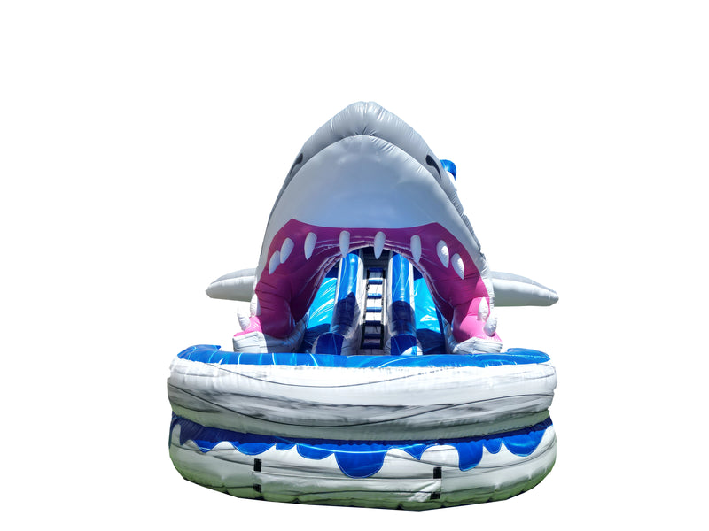 15FT  Dual Lane Shark Splash